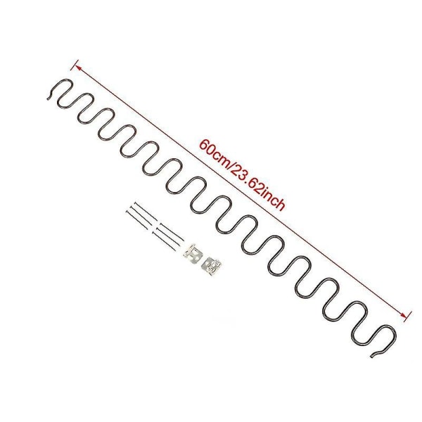 Reservedeler for sofa-stoler, møbelfjærer med klips, 45 cm 50 cm 60 cm 65 cm 70 cm lang Ressort Hardware 60cm