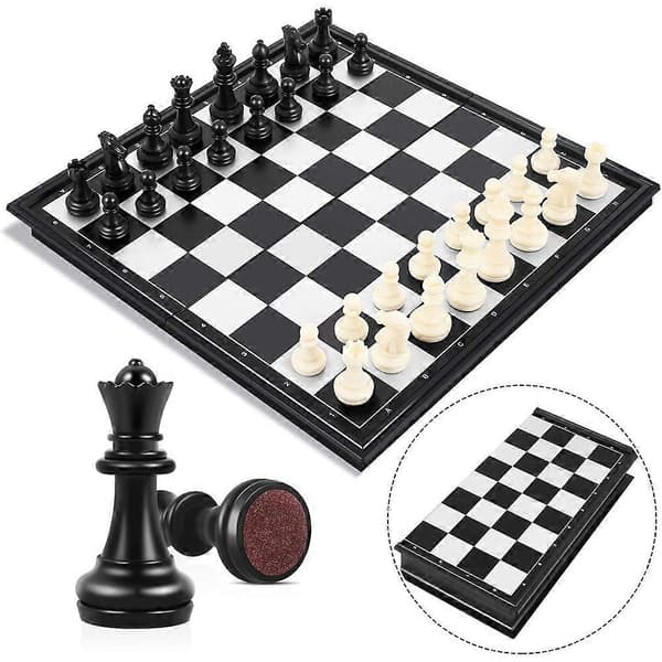 Peradix Magnetiskt Schackset, Vikbart Schackbräde, Schackbräde för Barn från 6 År style4279