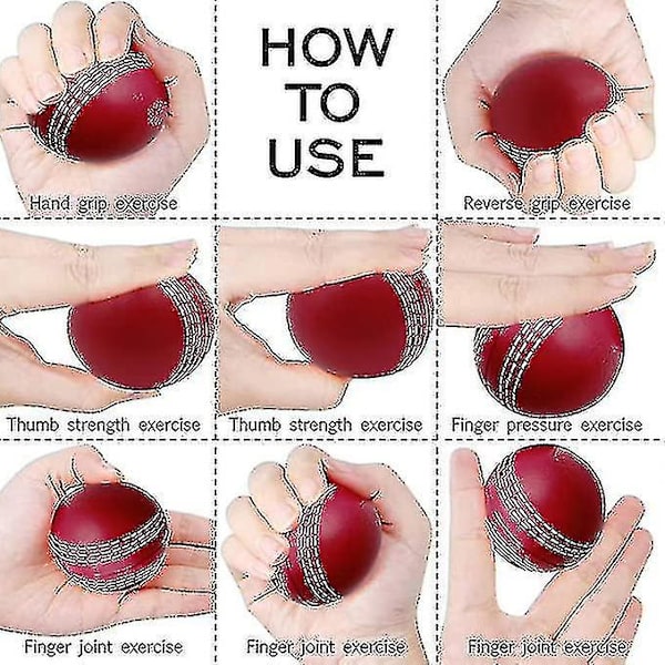 Cricket Ball Cricket Treningsmyke Ballskumballer Med Tradisjonelle Sømmer Cricket Trening & Øvelse Innendørs Og Utendørs Bruk [DmS]