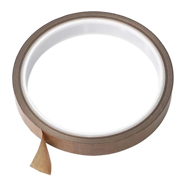 2 Rullar PTFE-Tejp/PTFE-Tejp för Vakuumförpackningsmaskin, Hand- och Impulssvetsare (1,3 cm x 10 m) Light brown