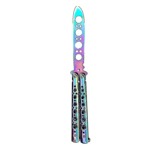 Blunt Balisong Trainer Øvelsesværktøj - 1 stk. Butterfly Sharp Tool Mat Sikkert Uskærpet Lomme [DmS]