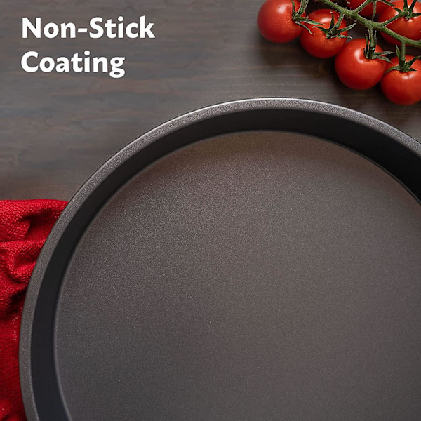 Djup tallrikspizza för ugn | Kolstålspizzatallrik | Stor pizzatallrik | 27 cm pizzapanna | Pizzatallrikar för ugn Non Stick | Pizzastål för ugn 2