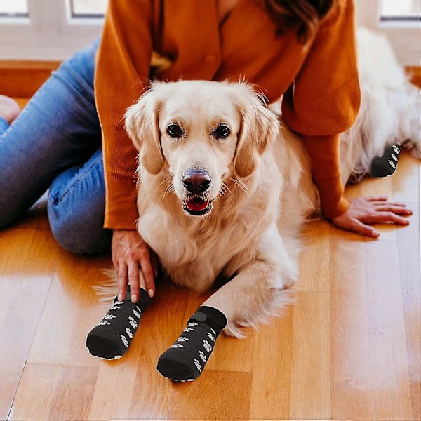 Liukumattomat Koiran Sukat Koirien 2 Paria Pehmeät Säädettävät Tassun Suoja Koiran Pito Sukat Hihnan Vetovoiman Ohjauksella 2 Pairs Red Small