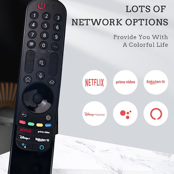 Ny Mr21ga Mr21gc Fjärrkontroll för LG AKB76036509 43nano75 55up75006lf Oled55a1rla Ga-21ba TV [LGL]