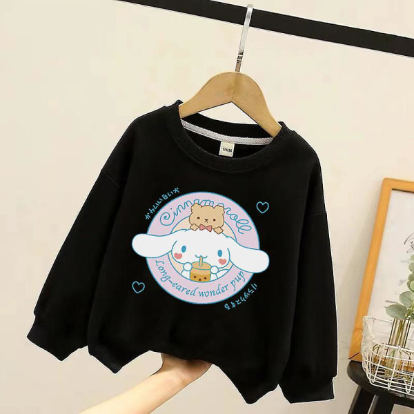 Sanrioed Anime Kuromi Cinnamoroll Melody Plys Børnetrøje Baby Dreng Pige Langærmet Tøj Frakke Træningstøj Sportswear Gave NM-8NN 120