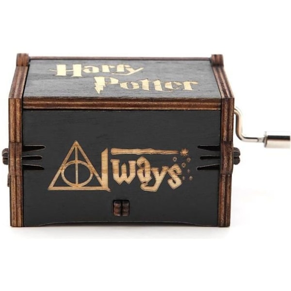 Harry Potter Black Clockwork Wooden Crank Music Box 6354 Fyndiq