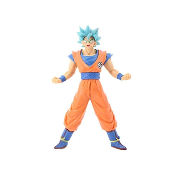 6 stk Dragon Ball Z Figursett: Super Saiyan Goku Son Blue Gokou Vegeta & Broly Actionfigurer As shown