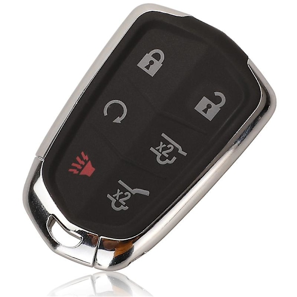 - Intelligent fjernbetjeningstastaturhus, 3/4/5/6 knapper, til Cadillac Srx, Cds, Ats, Xts, Climbing, Esv, udskiftningsskal, nøgle uden nøgle 6 Buttons