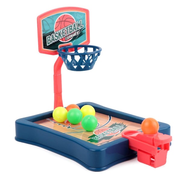 Børns Mini Desktop Basketball Fingerspil Nyhed Legetøj Sjovt Sports Rejse Spil  [DmS] Mini finger basketball blue