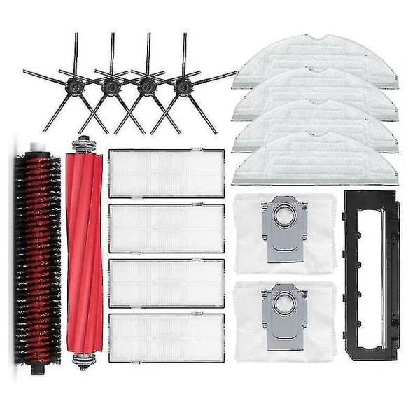 Borstar, HEPA-filter och tillbehör för robotdammsugare S7 Maxv / S7 Maxv Plus / S7 Maxv Ultra / G10s as shown