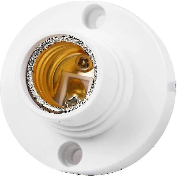 14 Lamphållare, E14 Edison Skruv Glödlampshållare, Taklampssockel i Plast Crday Gåva