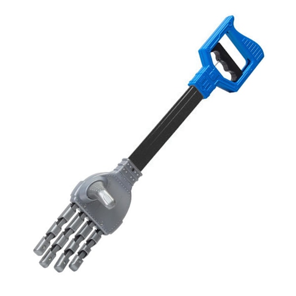 Morsom robotklo-søppelplukker, intelligensleketøy for barn, håndgriper, interaktivt leketøy-griperobot hånd for barn L Blue as described