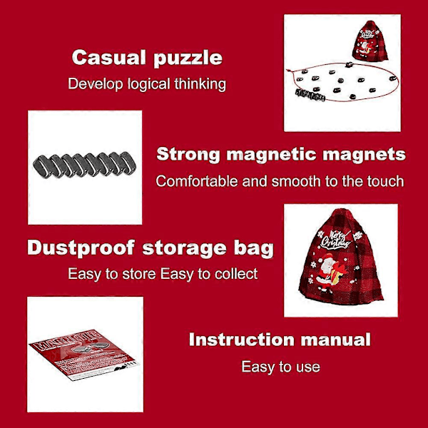 Magneettinen shakkipeli, magneettinen kannettava shakkilauta, koulutuspelilelu perheille