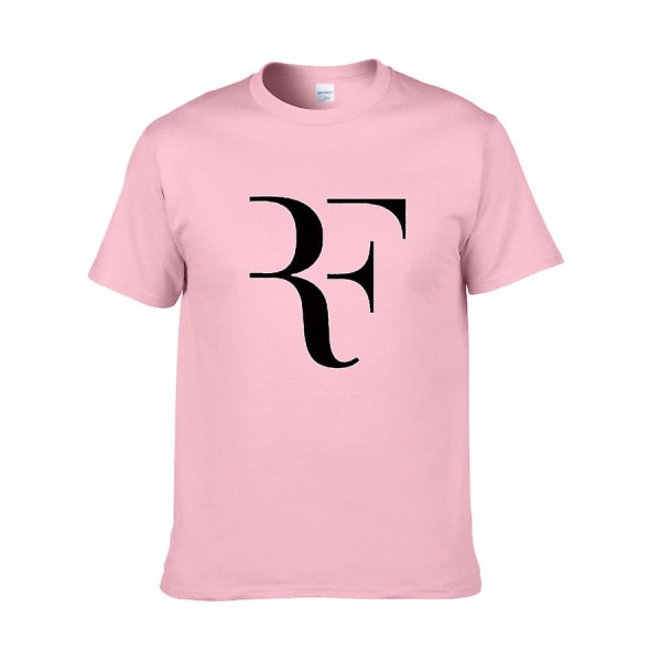 Federer Tennis kortärmad bomull T-shirt med rund hals M