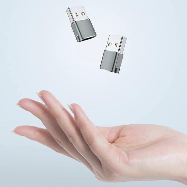 4-pak USB-C Hun til USB Han Adapter, Type C Opladningskabel Strømkonverter til 12 13 Pro Max
