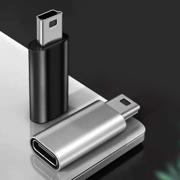 USB-C - Mini USB -sovitin, tyypin C naaras - Mini USB uros, liitäntä [DB]