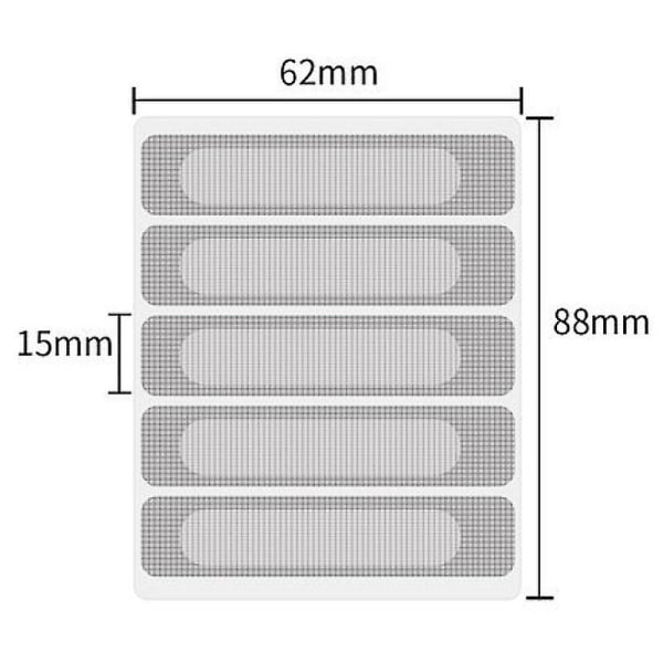 Anti-insektsflue Bug Dør Vindue Myggenet Reparationsbånd Lap Klæbende - 50 stk 15pcs