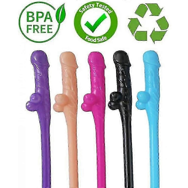 10 kpl Pillit, Uudelleenkäytettävät Penis-pillit, 19 cm Pillit Baareihin, Polttareihin, Häihin Fev- 10pcs-pink