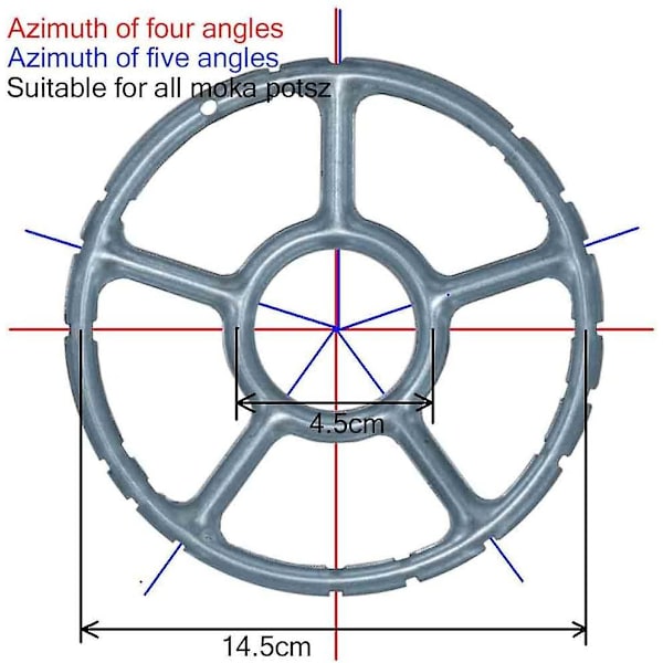 Legering Multifunktionell Gasring Reducer Trivet Spishäll Hällkokare Värme Simmer