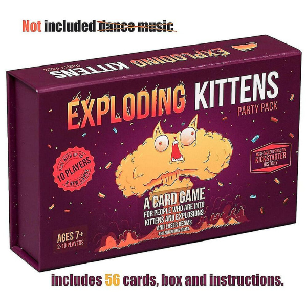 Du Har Fået Krebs Af Exploding Kittens Familiebordspil Sjovt Voksen Brætspil Legetøj Multiplayer Kortspil Julegave [DmS] Exploding Kittens2