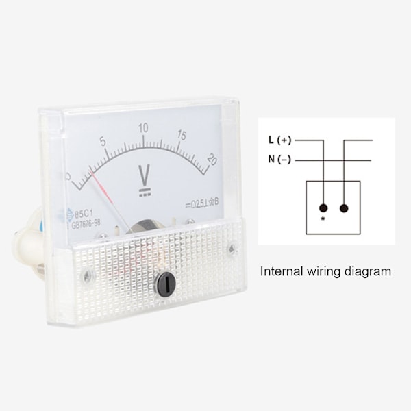 85c1 Analog DC Flush Mount Instrument Analog Panel Voltmeter 300V