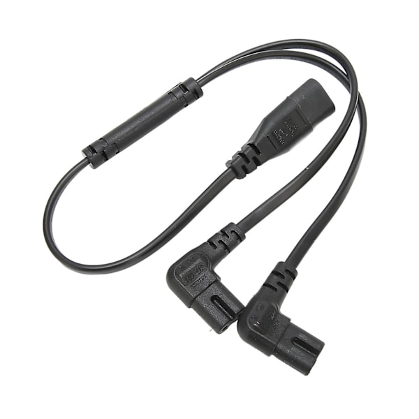 IEC320 C8 til dobbelt C7 ledning han til hun 1 ind 2 ud AC strømstik splitter kabel kompatibel med LCD skærm skrivebordslampe 100250V-YM