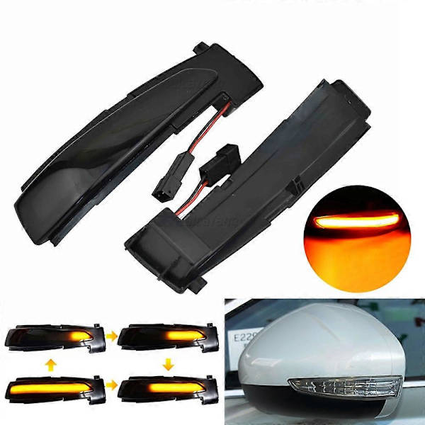 2 stk. Sekvensiell Blinkende Lampe For Peugeot 508 SW 2010-2017 LED Dynamisk Blinklys For Citroen DS5 C4 Grand Picasso II
