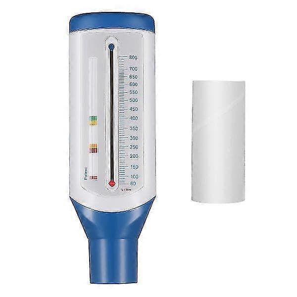 Bärbar Spirometer Peak Flow Meter Utandningsflöde för Lungastma Detektor Andningsfunktionsmonitor för Vuxna