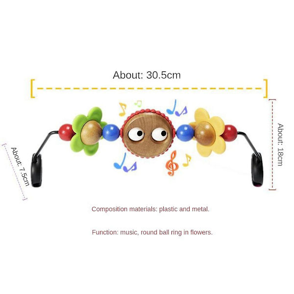 Babygunga med matchande musikleksak för sömn