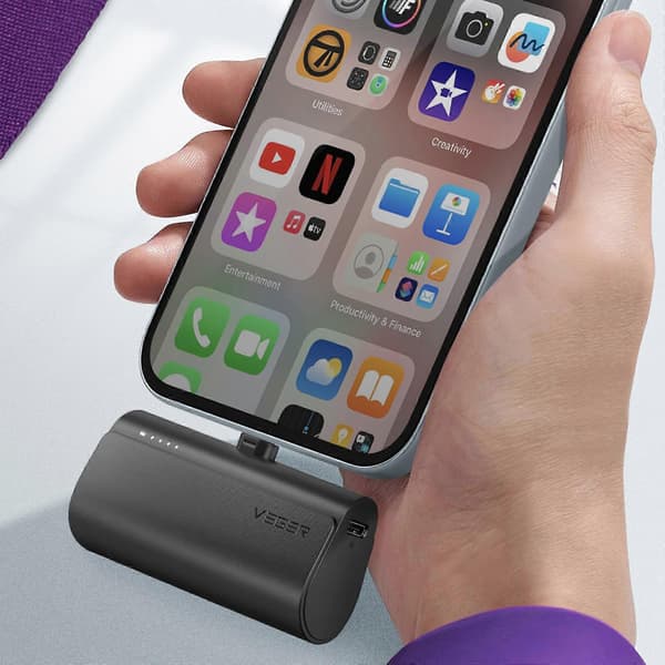 Mini Extern Laddare 5000mAh Connector Lightning Power Delivery 20W