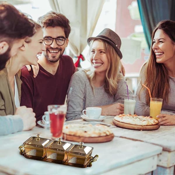 Bärbar Fruktskål | Klar Serveringsfat | Klar Snacksbehållare | Lämplig
