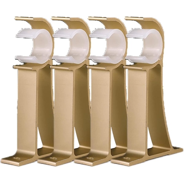 Aluminiumslegering Enkelt Hull Gardinstang Braketter Gardinstang Takfeste Takbrakett For Gardinstenger For Dusjer, Gardinstenger Over Dører (4 Piec
