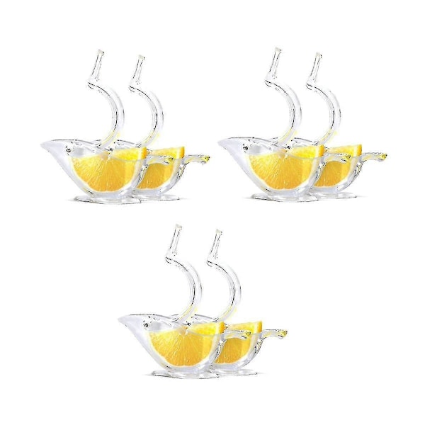 Lemon Squeezer, Lemon Squeezer, Acrylic Lemon Manual Juicer, Bird Lemon Squeezer (6pcs)