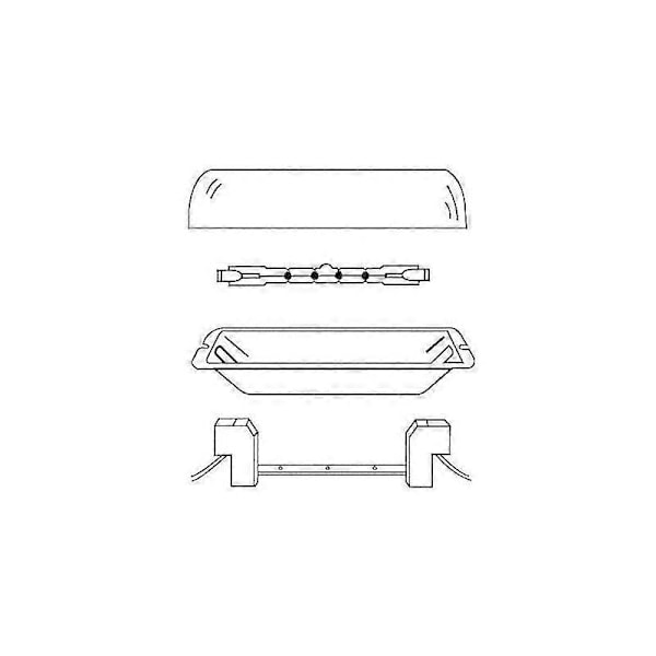 Sockel för R7S-lampa 118mm Halogen och R7S LED-lampa, AC 100-240V, R7S J118 Linjär Bas Keramikhållare för Spotlight/Vägg/Taklampa, 2-pack