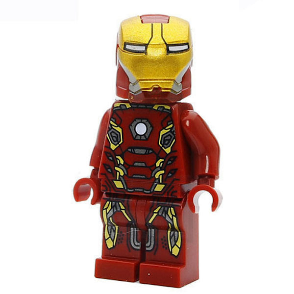 Coola Superhjälte Byggklossar Leksak för Barn Tidig Utbildande Pussel Leksak för Pojkar Flickor  [DmS] Iron Man