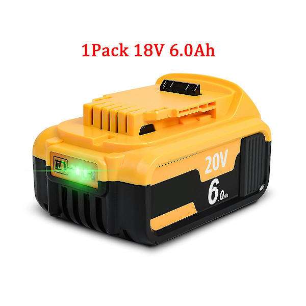 Til Dewalt Flexvolt 20v/60v Max Batteri 9ah Dcb609 Lithium-ion Dcb606 Dcb612 Dcb609 Dcb205 Dcb200 Dcb182 Batteri Til Dewalt 20v 1PCS 18V 6.0Ah