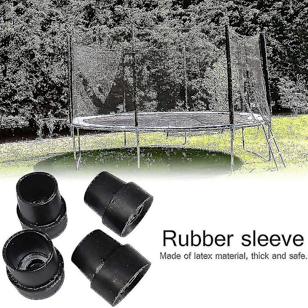 10 stk. Trampolin Fodpuder Trampolin Gummibelægning Hoppemadras Plastikmåtte Antislip Måtte Lydløs Base Pi