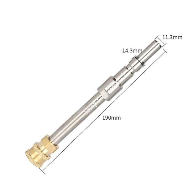 10 cm Spyd-stang Adapter for Høytrykksvaskerpistol med 1/4 Hurtigkobling for Karcher Lavor Bosch Nilfisk Interskol Orange