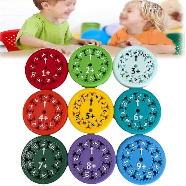 Matematik Fidget Spinners, Matematik Fakta Fidget Spinners, Dette er til alle Stimmers - Fidgeters, der lærer matematik, division og multiplikation på én Fi Add Subtract 9pcs