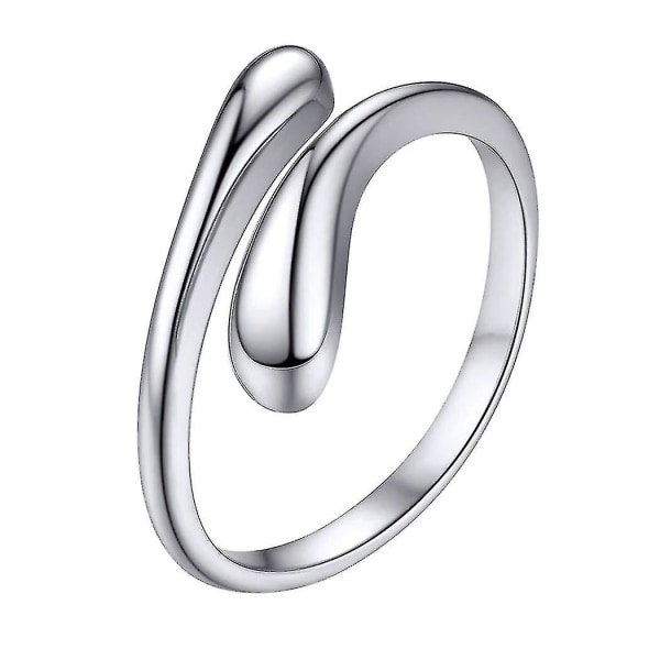 Dam S925 Solid Sterling Silver Ring, elegant stilig design