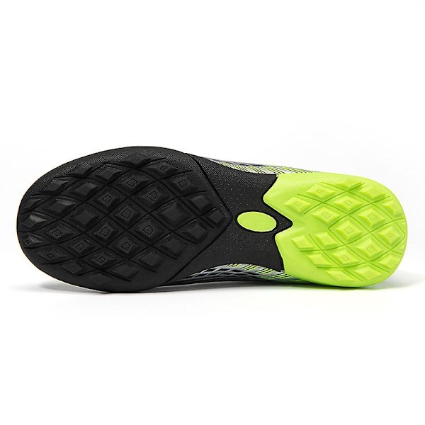 Drengefodboldstøvler med Non-Slip Fodboldstøvler Knopper Græs Fodbold Sneakers Yj818 Black 35