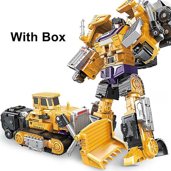 Transformationsrobot Legetøj 6 i 1 Ingeniørkøretøjsmodel Uddannelsesmæssig Samling Deformation Actionfigur Billegetøj til Børn (FMY) JJ631F With Box