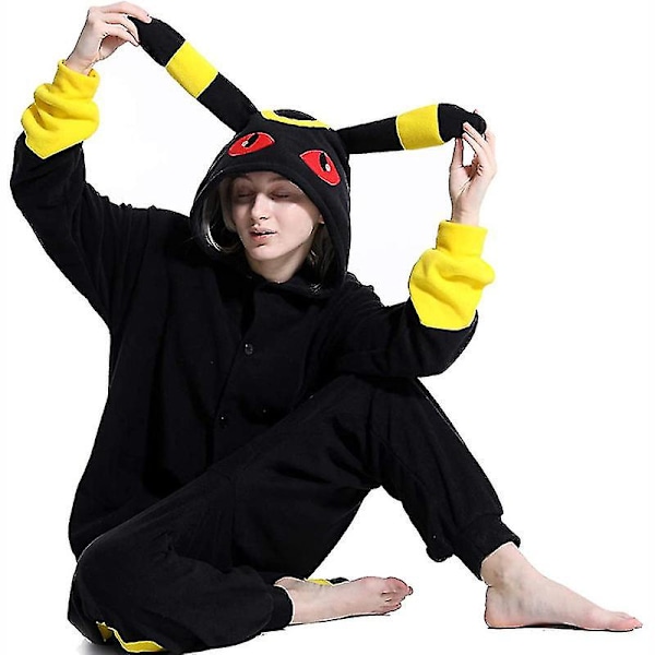 Umbreon Kostume Helkrops Pyjamas Halloween Jul Enkelt Kigurumi Til Mænd Kvinder C S