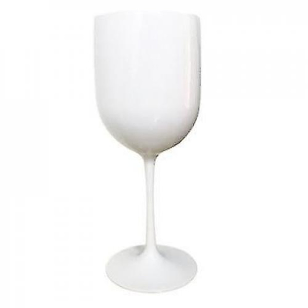 Hvit Moet Plast Akryl Goblet Festlig Fest Drikk Vin Champagne Glass White 401-500ml