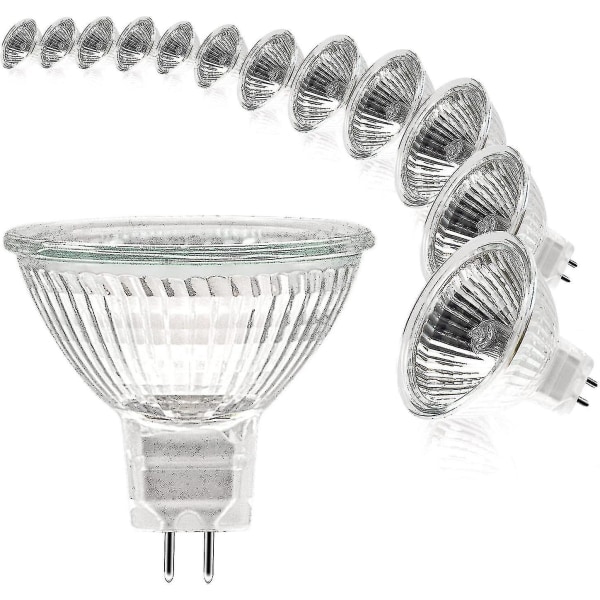 Mr16 Spot Light Bulb, 12v 35w Light Bulb, Gu5.3 Light Bulb Dimmable , 2 Pin Halogen Light Bulbs Warm White 2700k, Pack Of 12 (mr16-35w-12p)