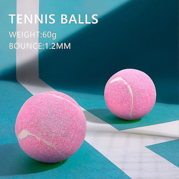 6 kpl Pink Tennispalloja Kulumiskestäviä Joustavia Palloja 66mm Naisille Aloittelijoille Harjoittelu Tennispallo A - B