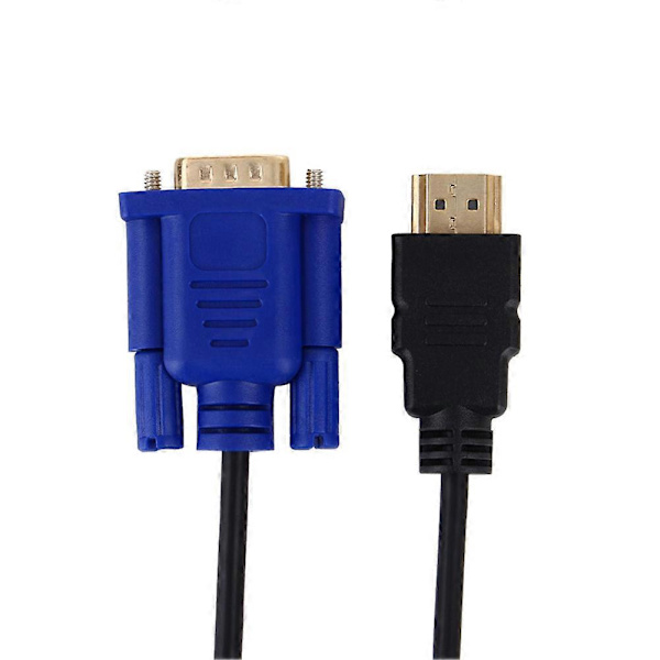 DOONJIEY 1080P HDTV HDMI-yhteensopiva VGA Uros 15Pin Adapteri Liitäntäkaapeli PC TV:lle 1.8M
