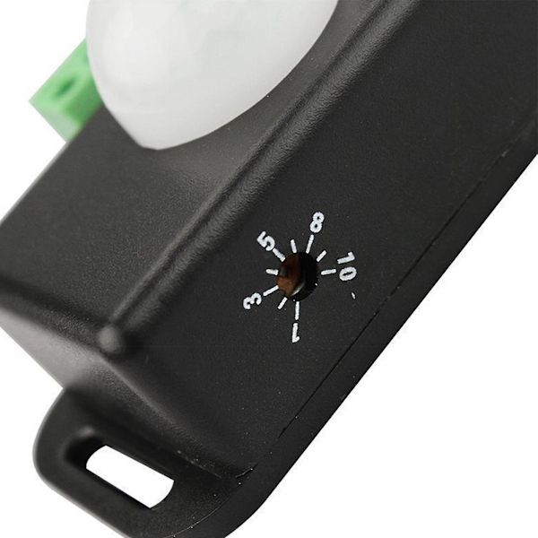 Dc 12v/24v Krops-Infrarød Pir Bevægelsessensor Switch Led Lys 8m White