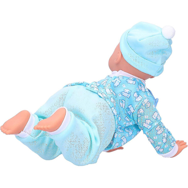 Krypende Dukke, Krypende Babydukke Krypende Leke Interaktivt Barnleke Latter Snakk Syng Krypende (11,5 tommer L Jente) - Ya 11.5in L Boy