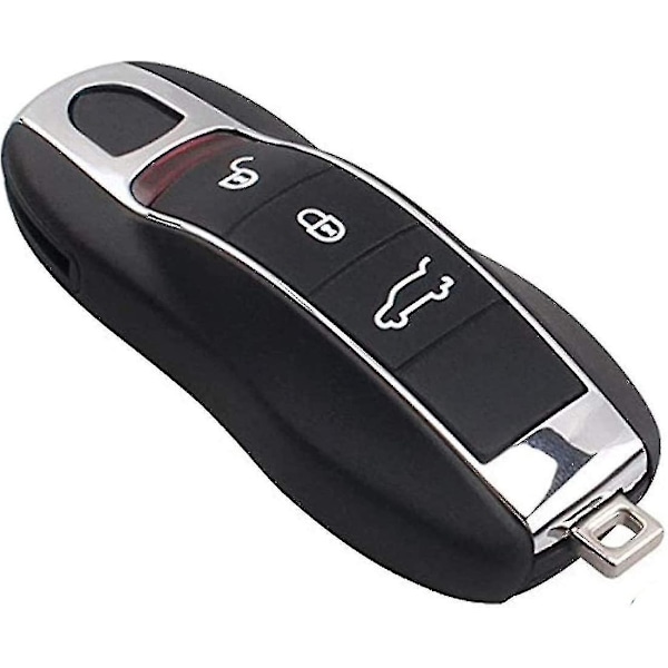 Plip-nyckel Kompatibel med Porsche Cayenne Carrera Boxster 911 Panamera Cayman Macan Gt 3-knappars Fjärrkontrollskal